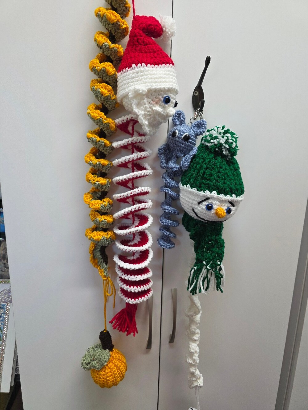 Crochet Holiday Spiral Hang Ornament